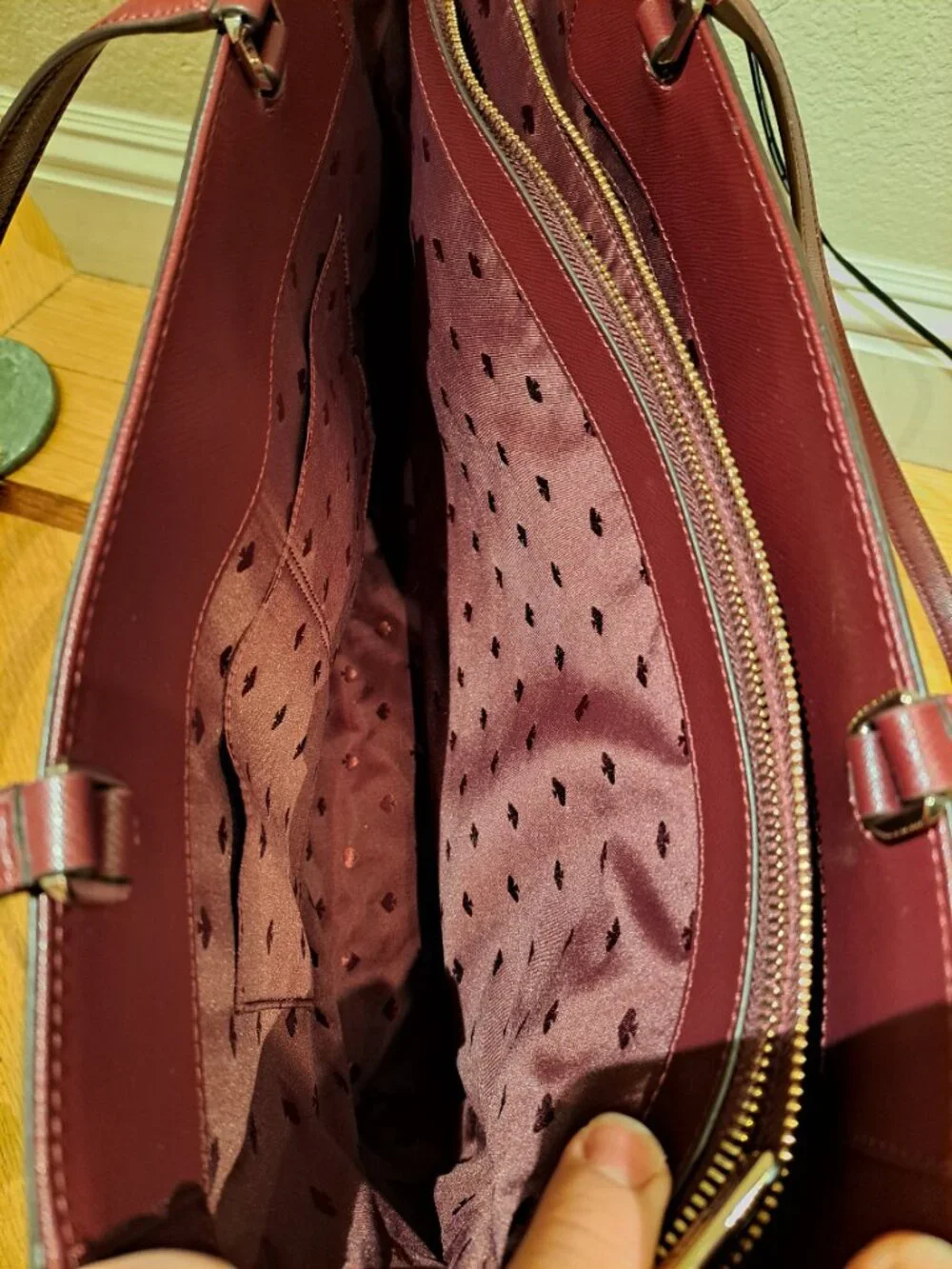Kate Spade Staci Laptop Tote in color Cherry Wood